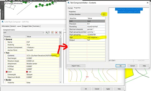 AutoCAD Civil 3D Cut/Fill