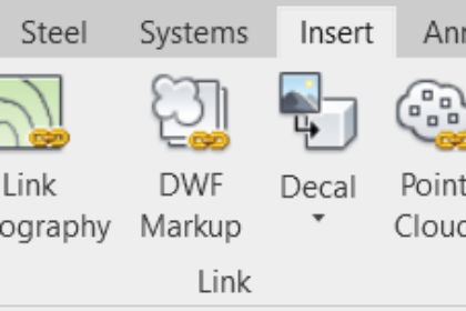 Insert Tab – Link Panel