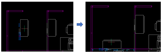 BricsCAD Copy Guided