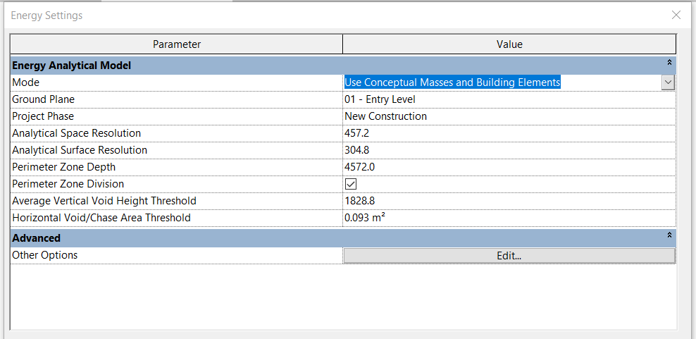 Revit Energy Optimization