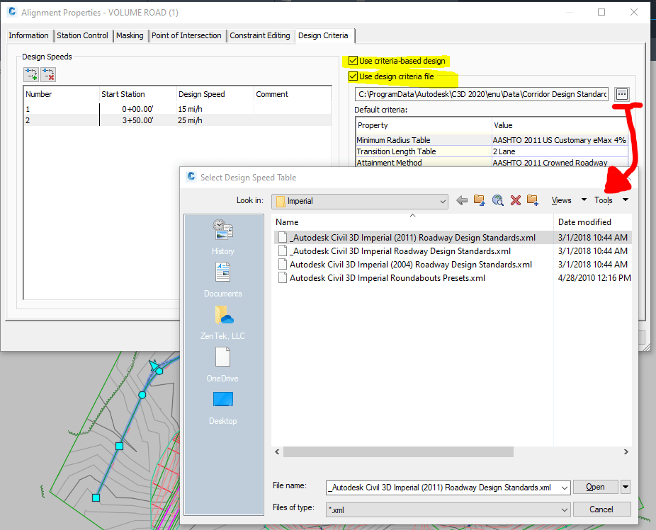 Alignment Design Criteria In Civil 3D ZenTek Consultants