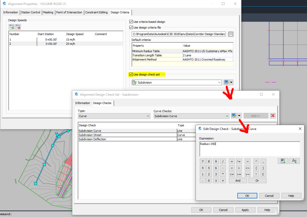 Civil 3D Design Check Sets