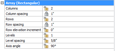 BricsCAD Mechanical Parametric Parts & Arrays