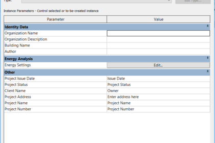 Revit Project Templates