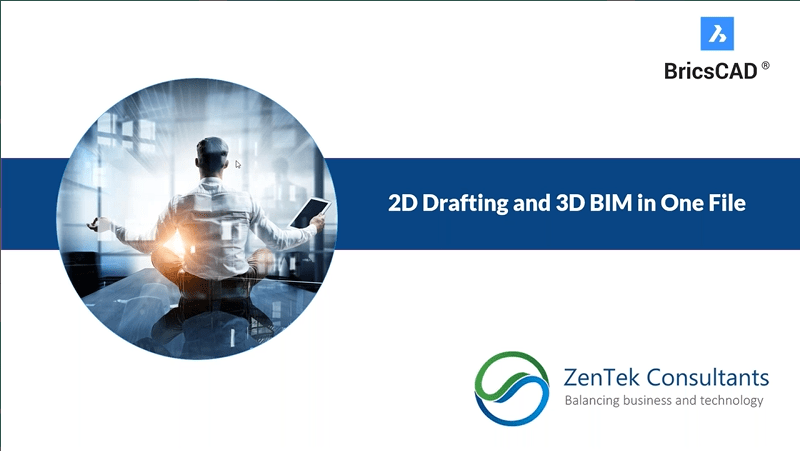 2D Drafting and 3D BIM in One File