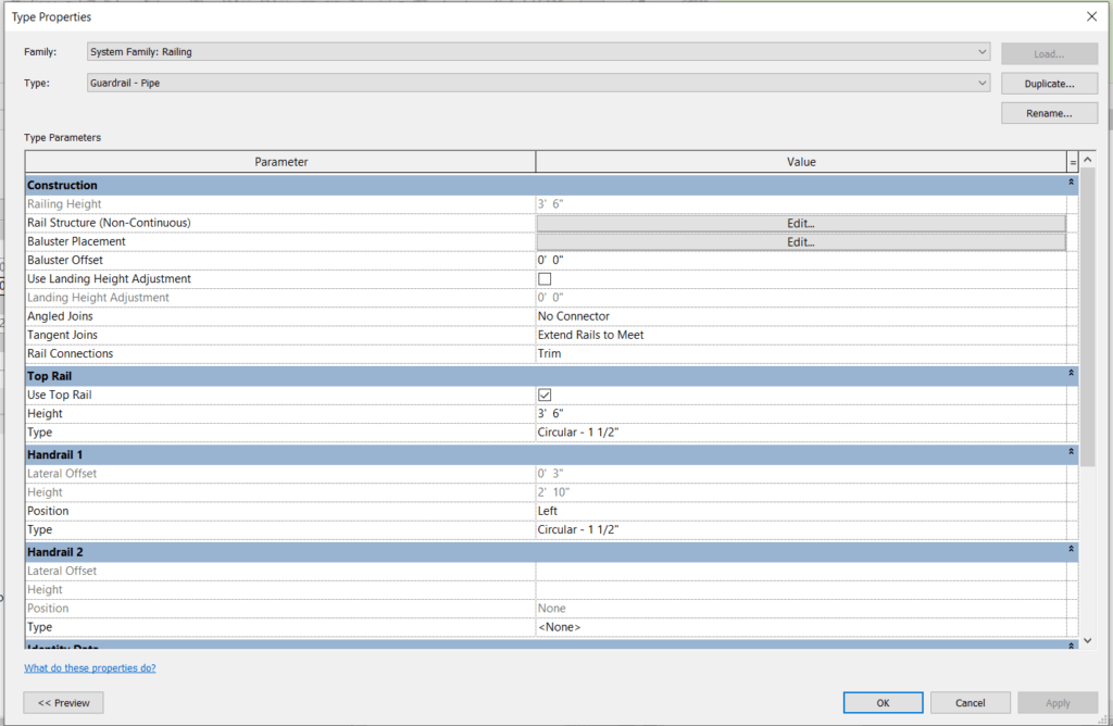 Railings in Revit