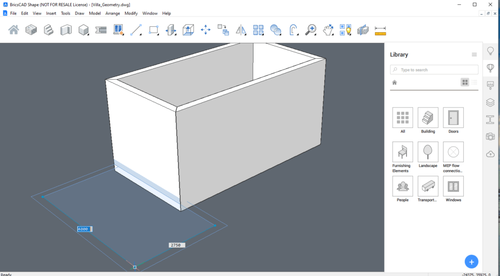 Como usar o Quick Draw no BricsCAD BIM