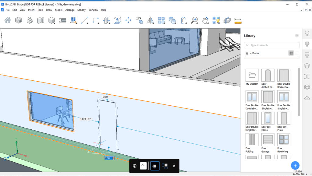 Placing a Door in Shape