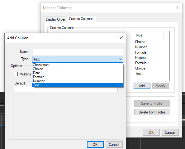 Accessing Custom Columns in Bluebeam