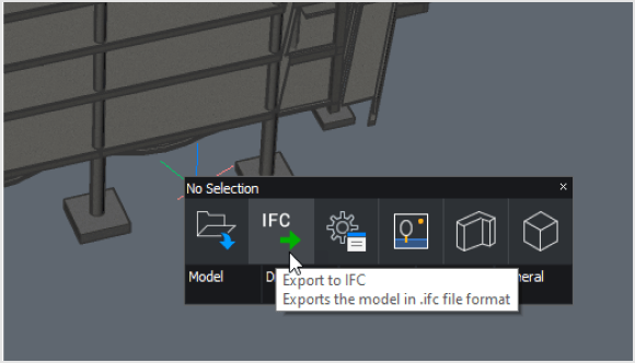 IFC import and export