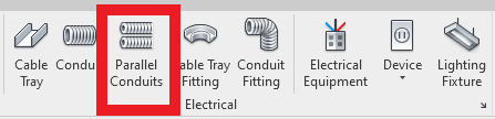 Parallel Conduits Tool Revit