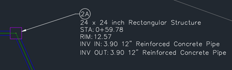 Placing a pipe network using the generic 24”x24” structure