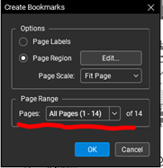 Create Bookmarks