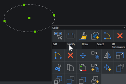 BricsCAD Quad tool