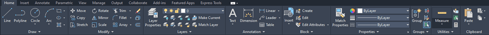 AutoCAD Tool Bar