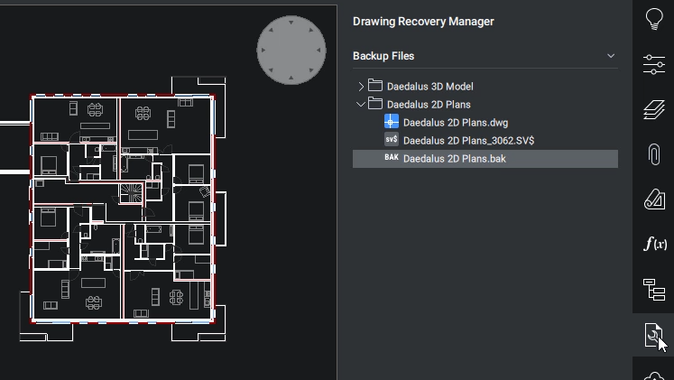 Drawing Recovery Manager