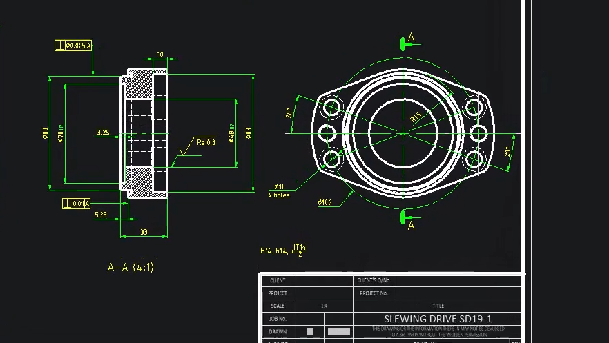 Mechanical detailing symbols