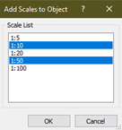 Add Scales to Object dialog