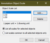 Annotation Object Scale dialog