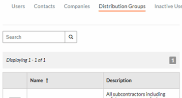 Project Directory in Procore