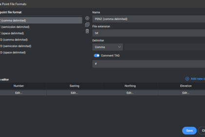 Manage Point File Formats