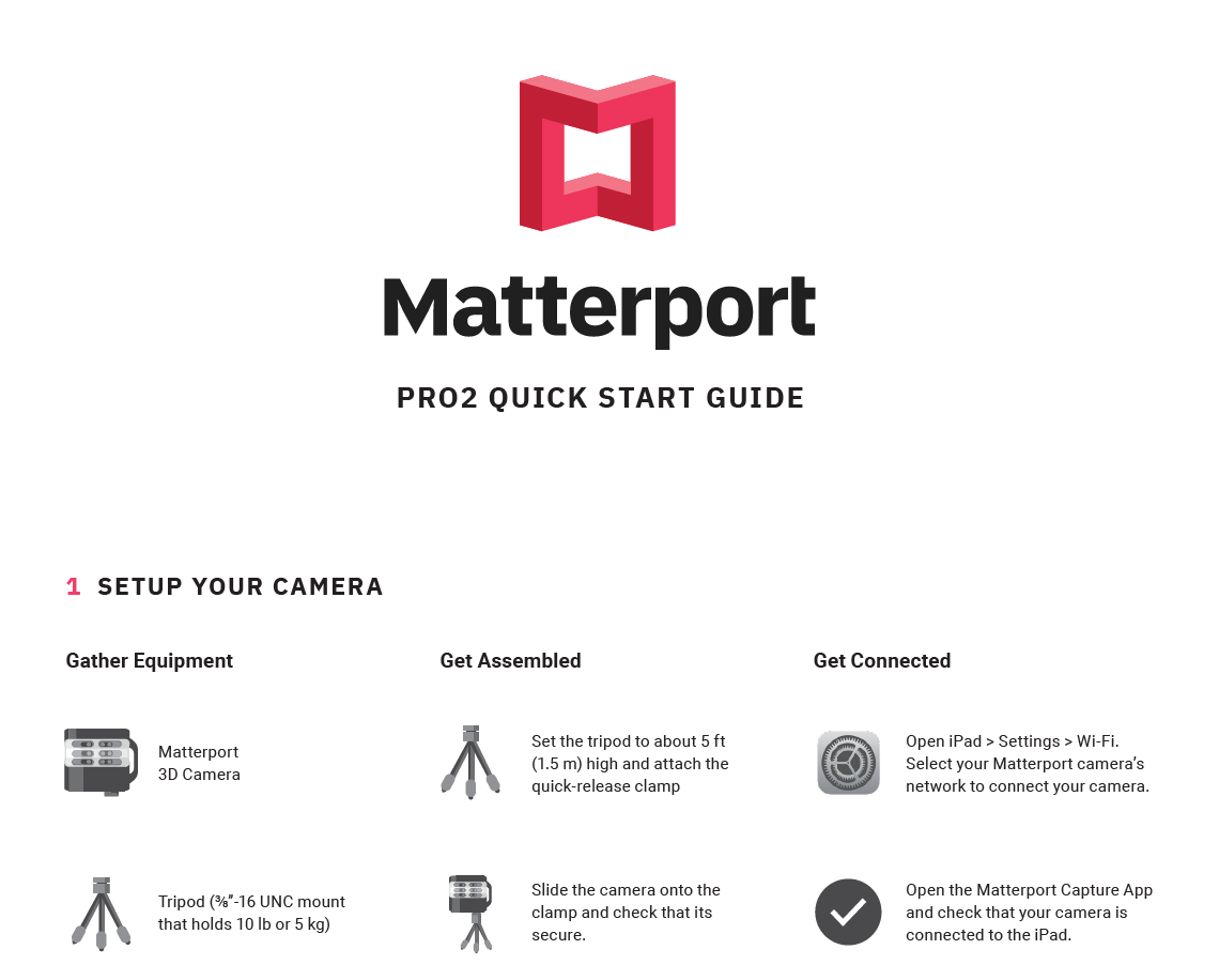 Matterport Pro2 Quick Start Guide