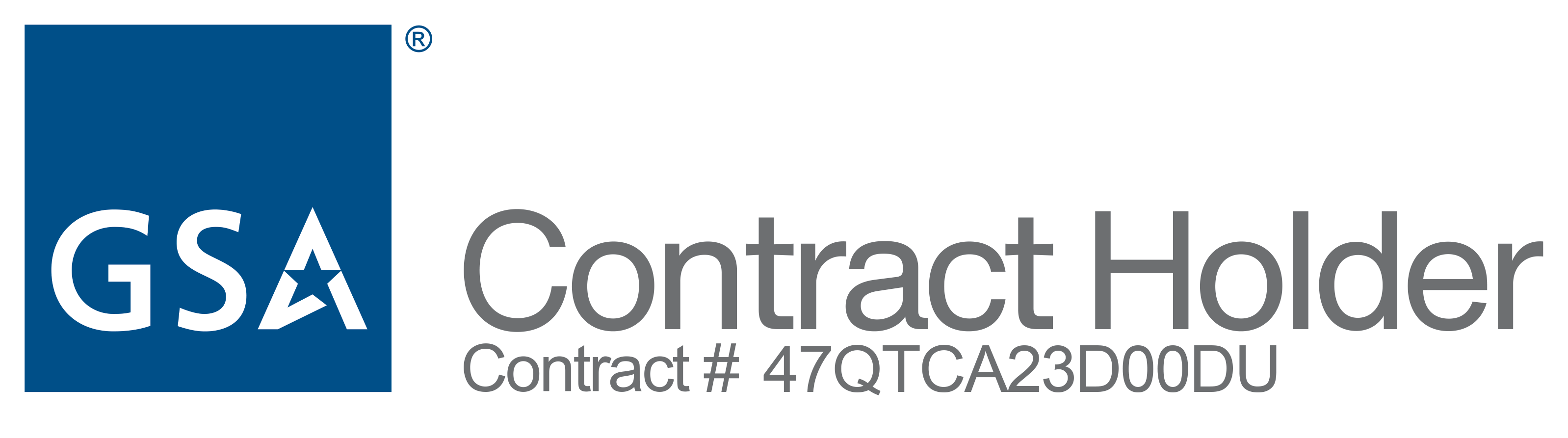 GSA Contract Holder #47QTCA23D00DU