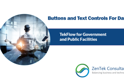 Buttons and Text Controls For Data: TekFlow for Government and Public Facilities