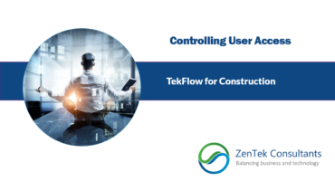 Controlling User Access: TekFlow for Construction Series