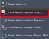 Create Feature Lines from Objects command 