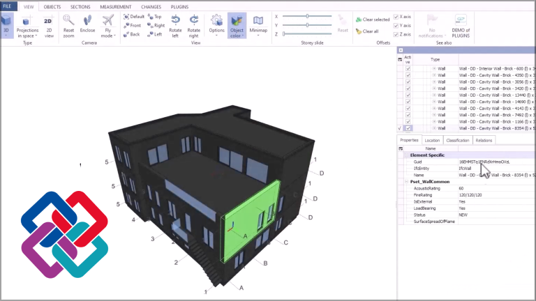 IFC 4 Reference View Export: BricsCAD