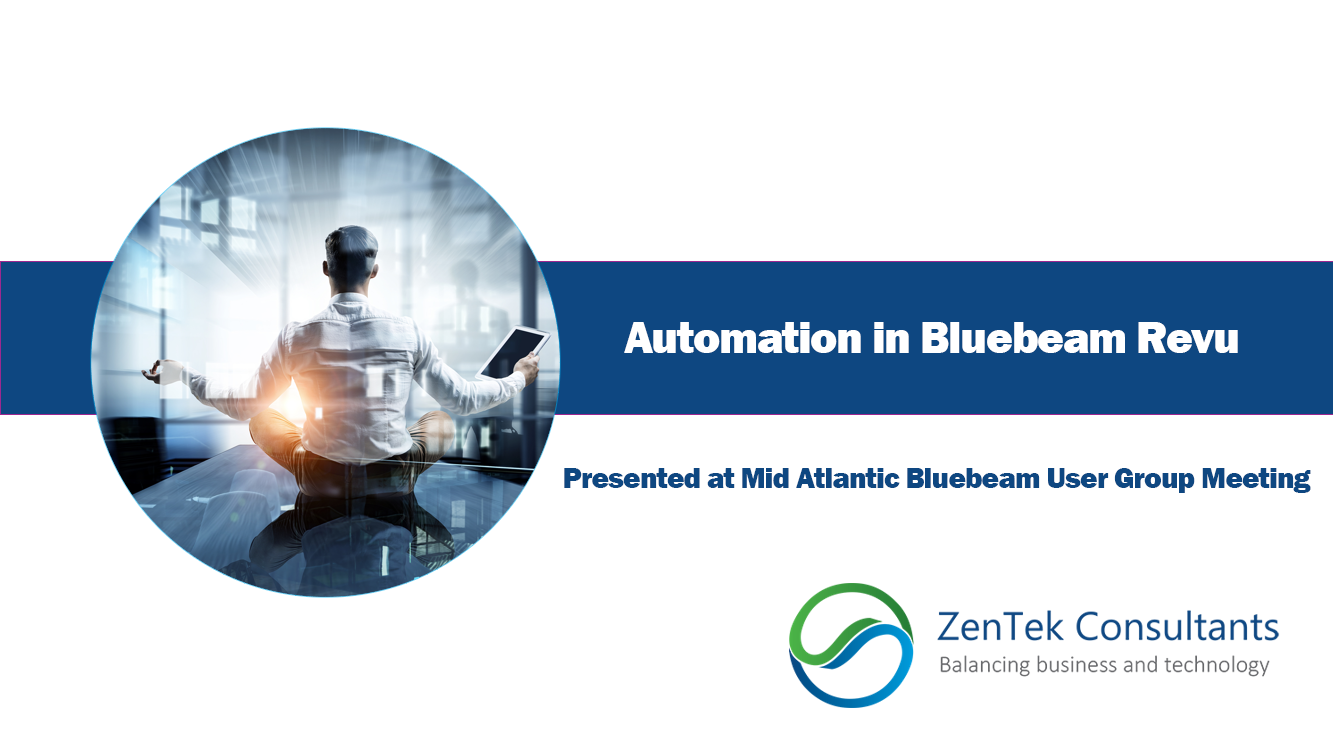 Automation in Bluebeam Revu