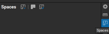 Spaces icon in Bluebeam