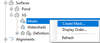 Surfaces Category in Civil 3D