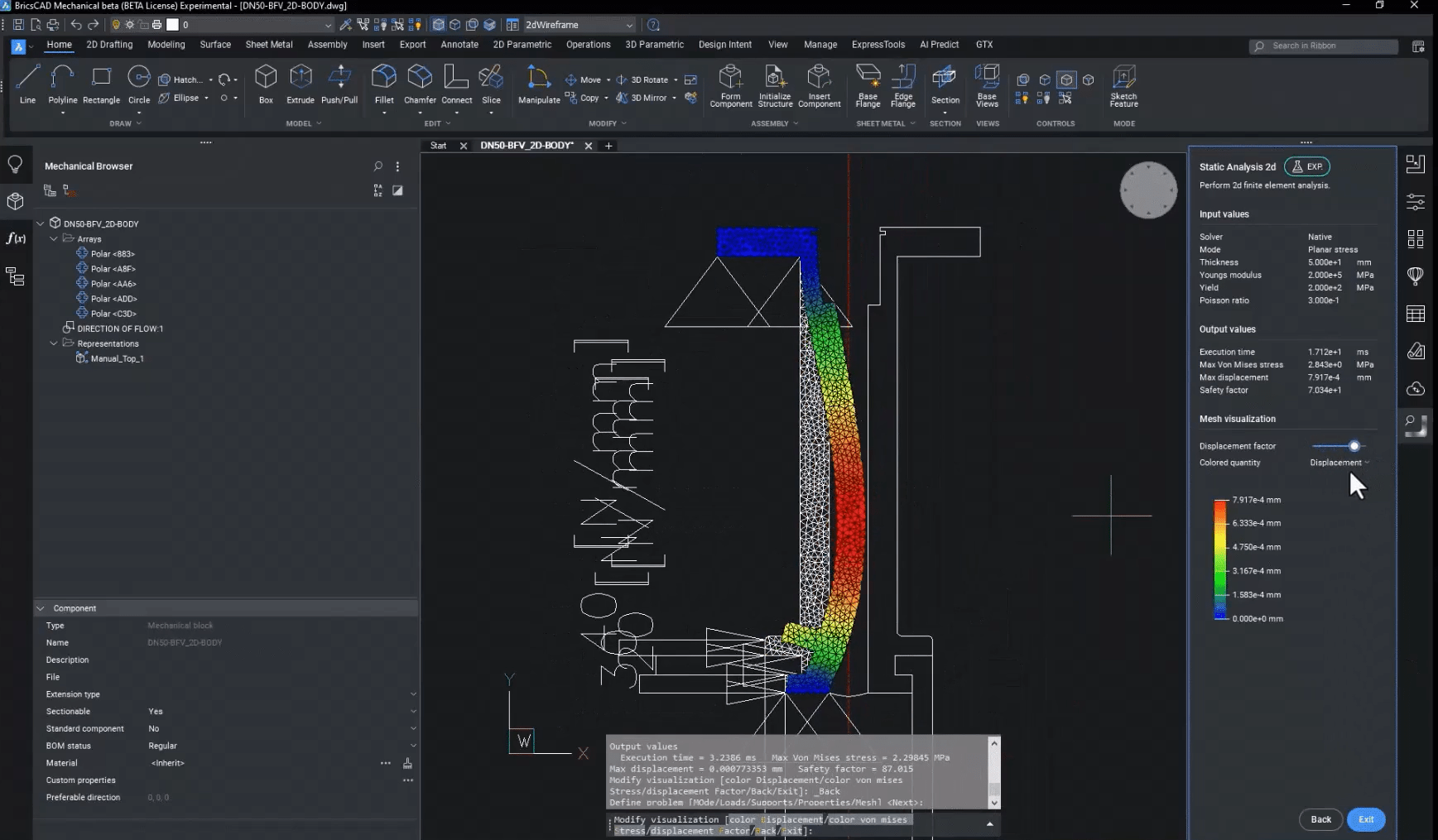 BricsCAD v25: CAEANALYZE2D