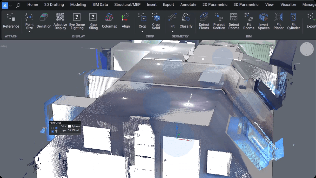 BricsCAD v25: BIMINVERTSPACES