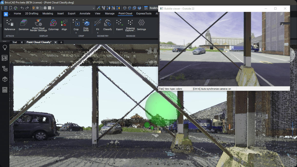 BricsCAD v25: Manual point-cloud classification