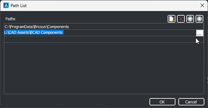 BricsCAD BIM: Path List