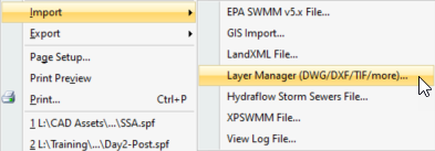 Import>Layer Manager 