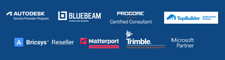 Partnering with Autodesk, Bluebeam, BricsCAD, Matterport, Microsoft, Procore, TopBuilder, and Trimble