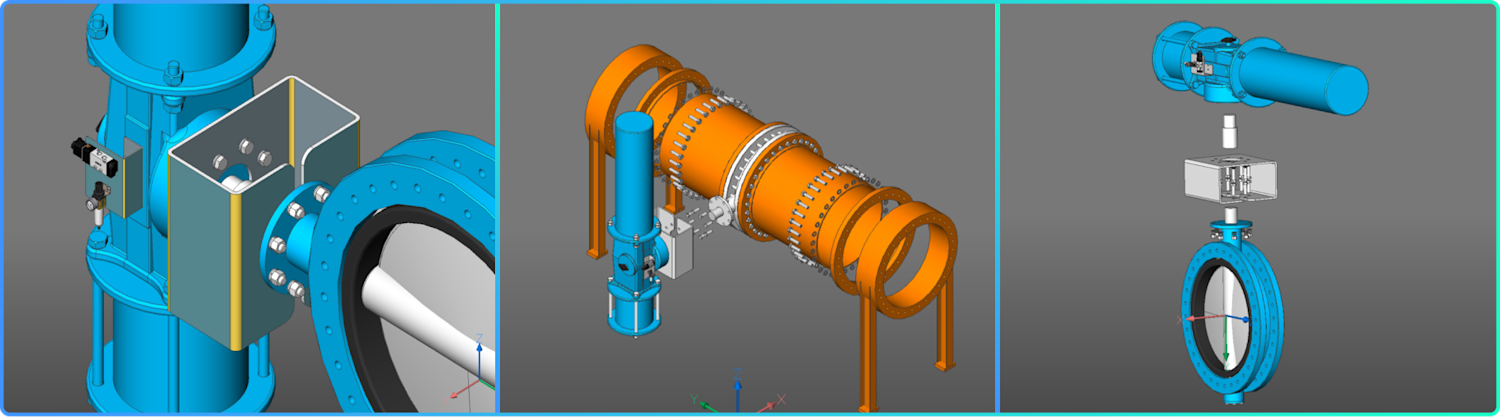 Build potentially complex assemblies and sub-assemblies: BricsCAD Mechanical