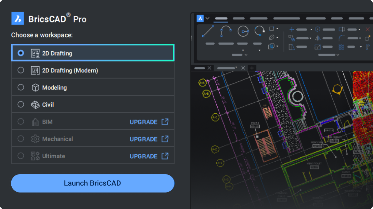 Streamlined workspace selection