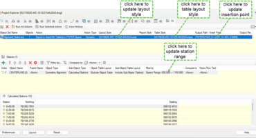 Object Set Item Output Options dialog