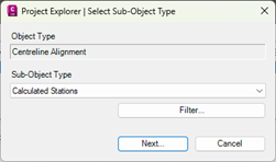 Sub-Object Type dialog