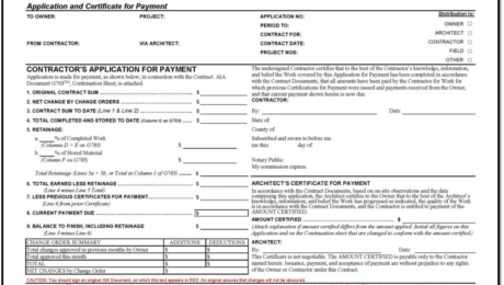 AIA G702 payment form