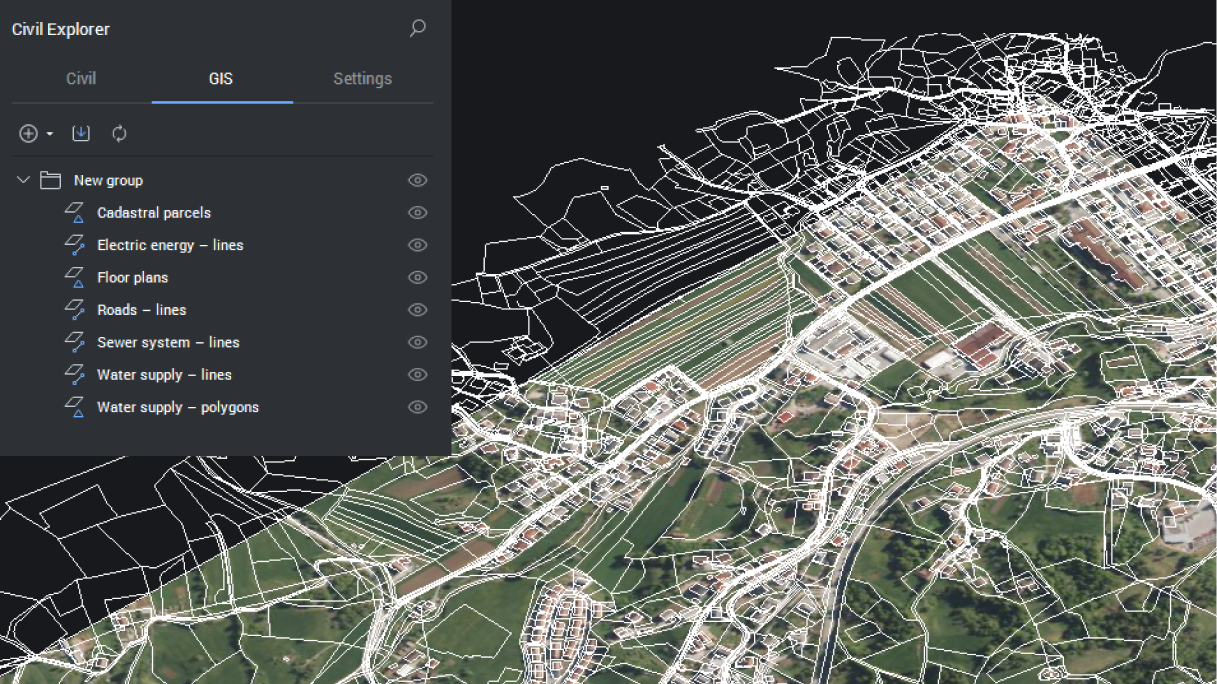GIS export command options