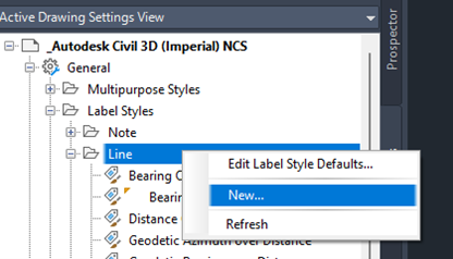 Edit Label Style Defaults