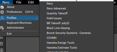 Bluebeam Revu Profiles