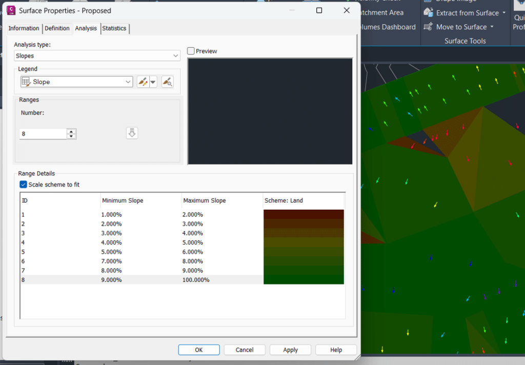 Slope Banding in Civil 3D