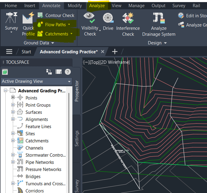 Watershed Analysis in Civil 3D
